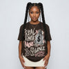 Fireside 3s DopeSkill T-Shirt Real Ones Move In Silence Graphic