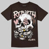 Jordan 3 "Fireside" DopeSkill T-Shirt Rebirth Graphic Streetwear - Dark Chocolate