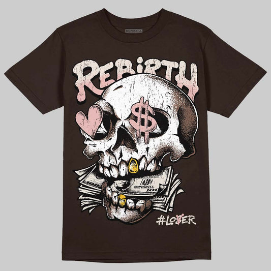 Jordan 3 "Fireside" DopeSkill T-Shirt Rebirth Graphic Streetwear - Dark Chocolate