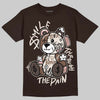 Jordan 3 "Fireside" DopeSkill T-Shirt Smile Through The Pain Graphic Streetwear - Dark Chocolate