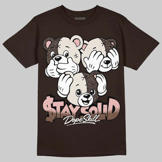 Jordan 3 "Fireside" DopeSkill T-Shirt Stay Solid Graphic Streetwear - Dark Chocolate