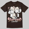 Jordan 3 "Fireside" DopeSkill T-Shirt Stay Solid Graphic Streetwear - Dark Chocolate