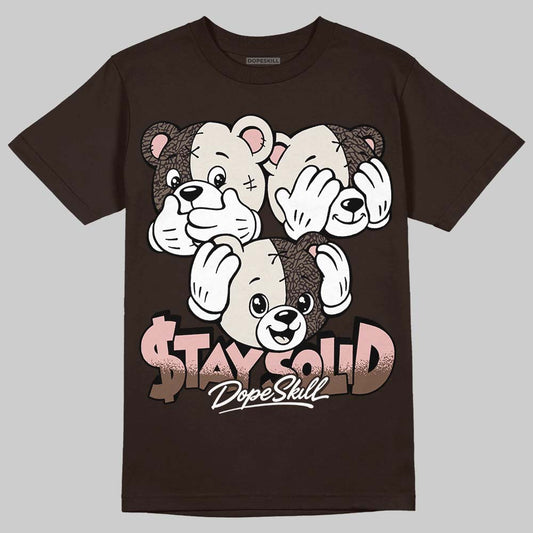 Jordan 3 "Fireside" DopeSkill T-Shirt Stay Solid Graphic Streetwear - Dark Chocolate