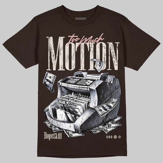 Jordan 3 "Fireside" DopeSkill T-Shirt Too Much Motion Graphic Streetwear - Dark Chocolate