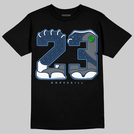 Jordan 13 Flint DopeSkill T-Shirt 23 with 13s Pattern Graphic Streetwear - Black