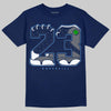 Jordan 13 Flint DopeSkill T-Shirt 23 with 13s Pattern Graphic Streetwear - Navy
