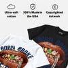 Flint 13s DopeSkill T-Shirt Born Broke Die Rich Graphic