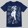 Jordan 13 Flint DopeSkill T-Shirt Built Different Graphic Streetwear - Navy