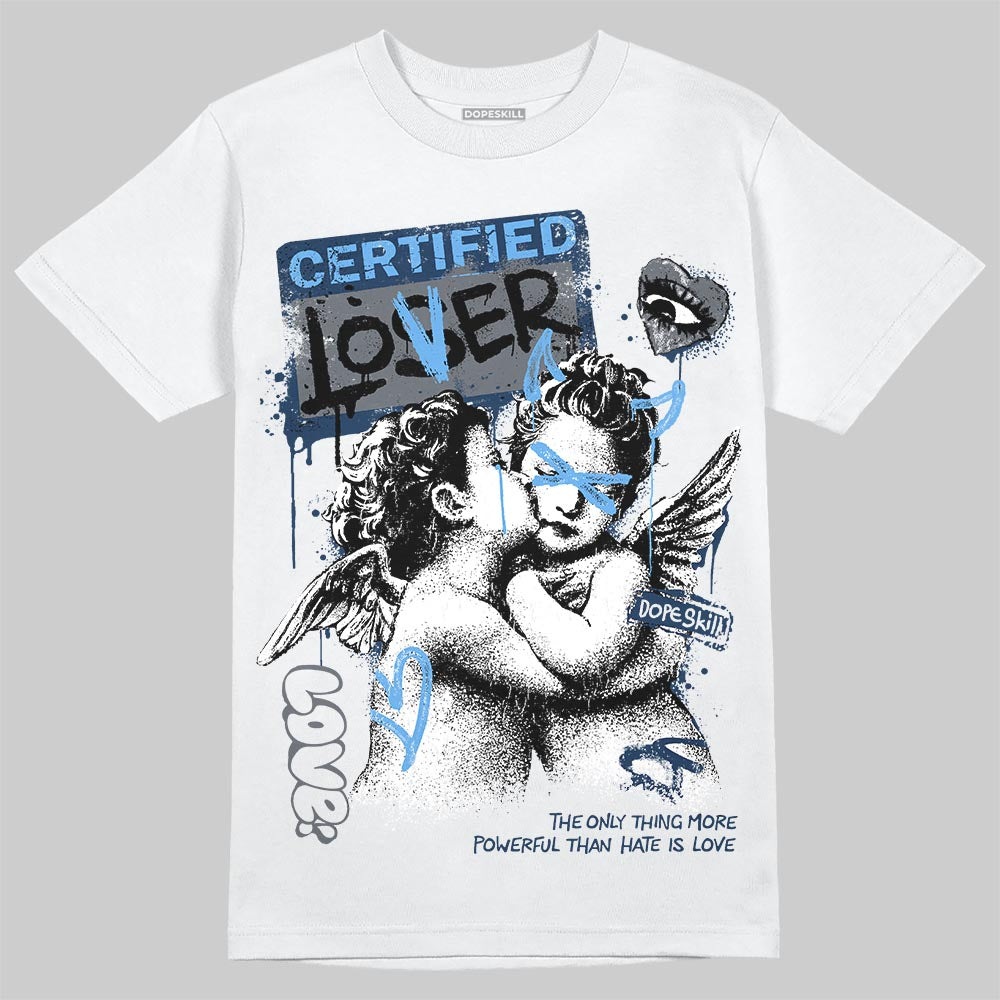 Jordan 13 Flint DopeSkill T-Shirt Certified Lover Graphic Streetwear - White