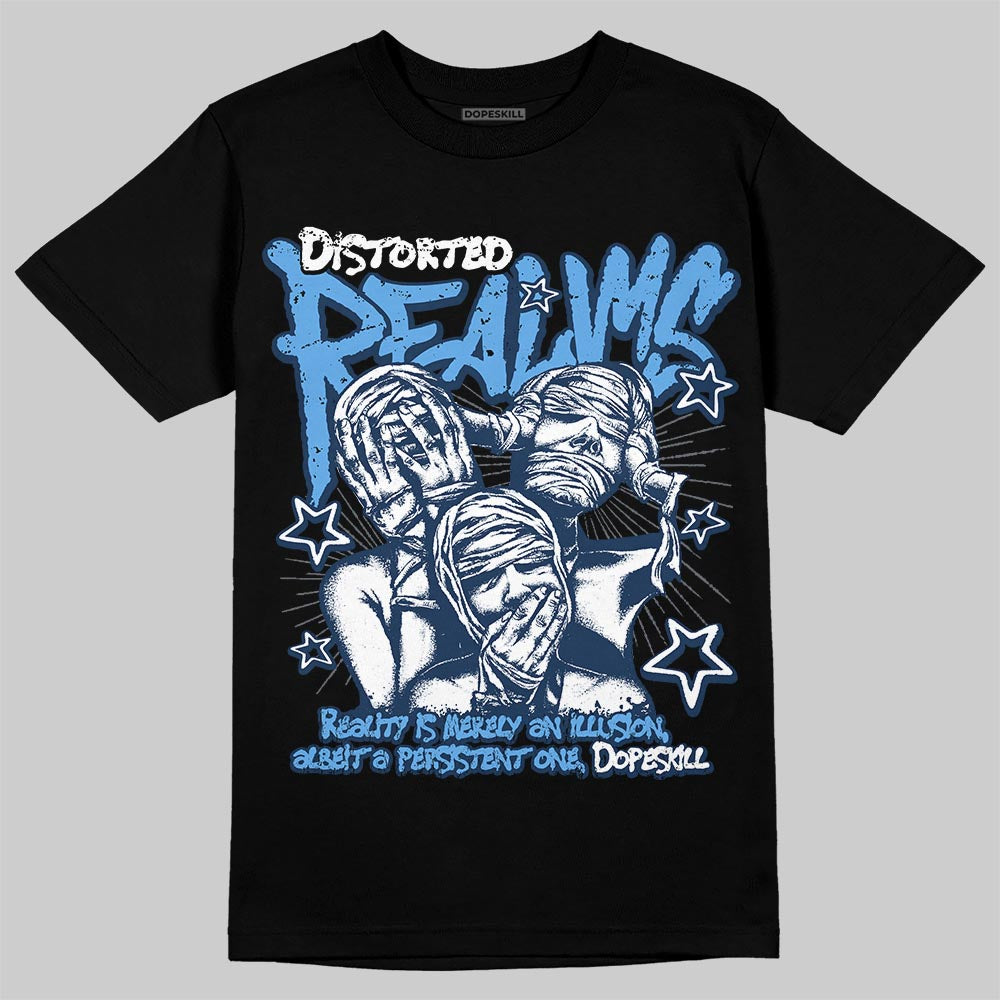 Jordan 13 Flint DopeSkill T-Shirt Distorted Realms Graphic Streetwear - Black