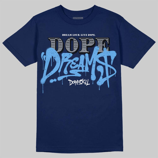 Jordan 13 Flint DopeSkill T-Shirt Dope Dreams Graphic Streetwear - navy