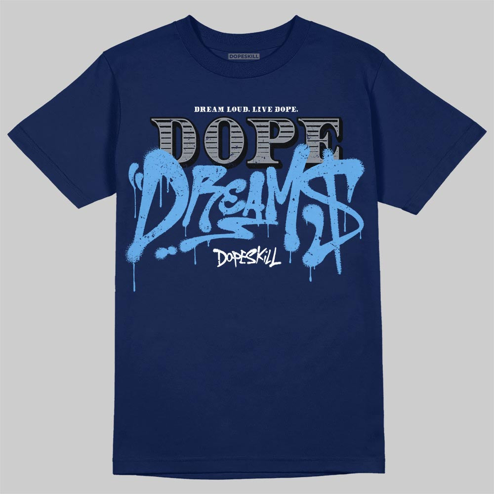 Jordan 13 Flint DopeSkill T-Shirt Dope Dreams Graphic Streetwear - navy