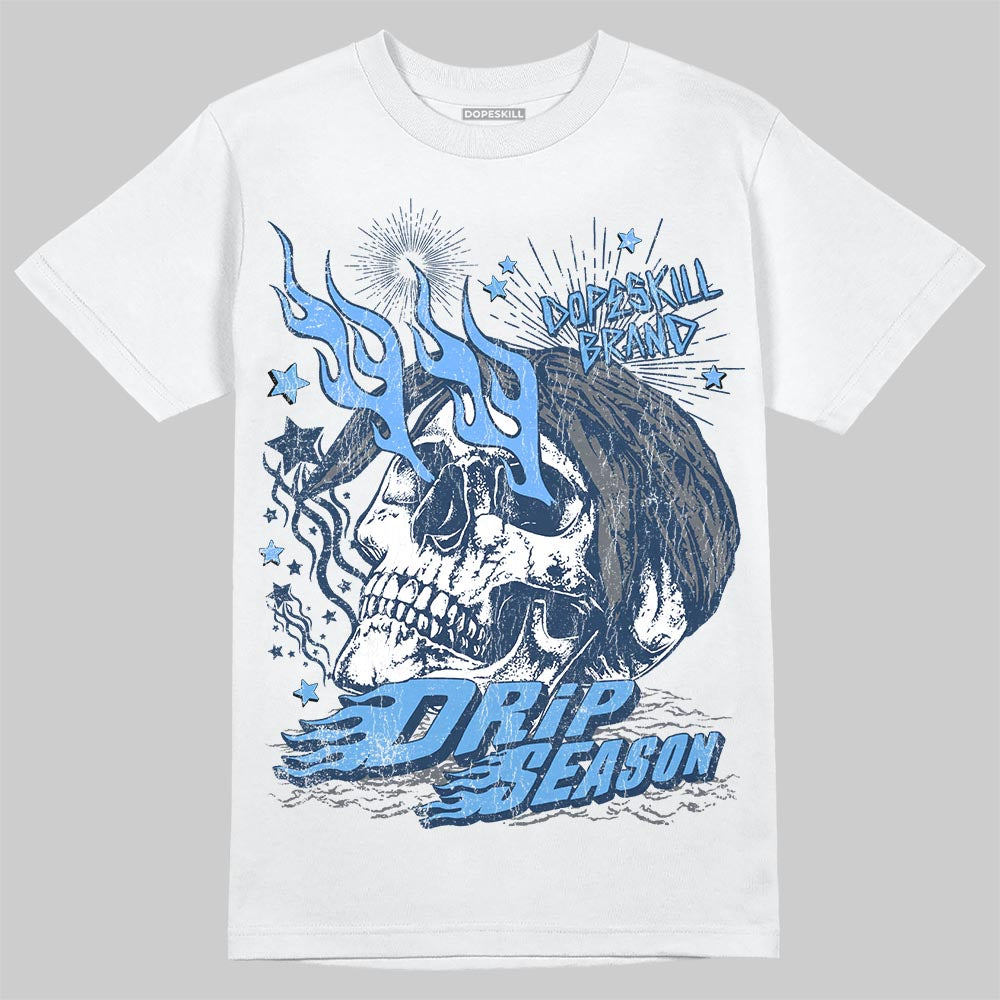 Jordan 13 Flint DopeSkill T-Shirt Drip Season Graphic Streetwear - White