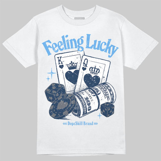 Jordan 13 Flint DopeSkill T-Shirt Feeling Lucky Graphic Streetwear - White