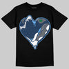 Jordan 13 Flint DopeSkill T-Shirt Heart Jordan 13 Graphic Streetwear - Black