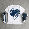 Flint 13s DopeSkill T-Shirt Heart Jordan 13 Graphic