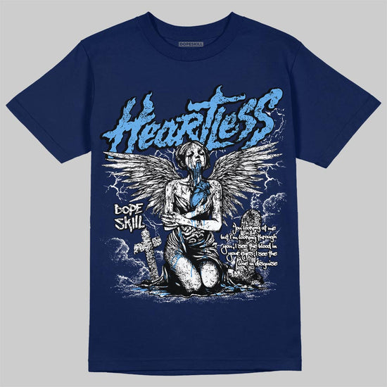 Jordan 13 Flint DopeSkill T-Shirt Heartless Graphic Streetwear - Navy
