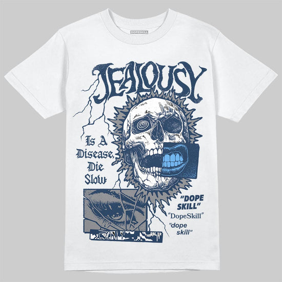 Jordan 13 Flint DopeSkill T-Shirt Jealousy Graphic Streetwear - White