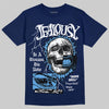 Jordan 13 Flint DopeSkill T-Shirt Jealousy Graphic Streetwear - Navy