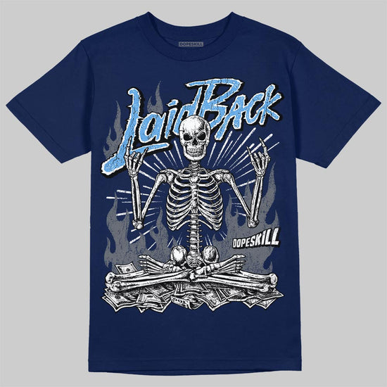 Jordan 13 Flint DopeSkill T-Shirt Laid Back Graphic Streetwear - Navy