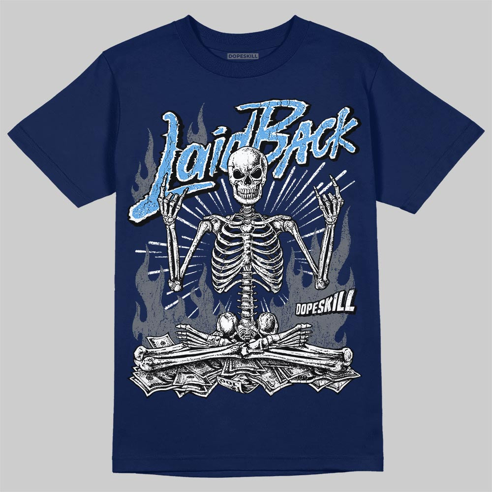Jordan 13 Flint DopeSkill T-Shirt Laid Back Graphic Streetwear - Navy