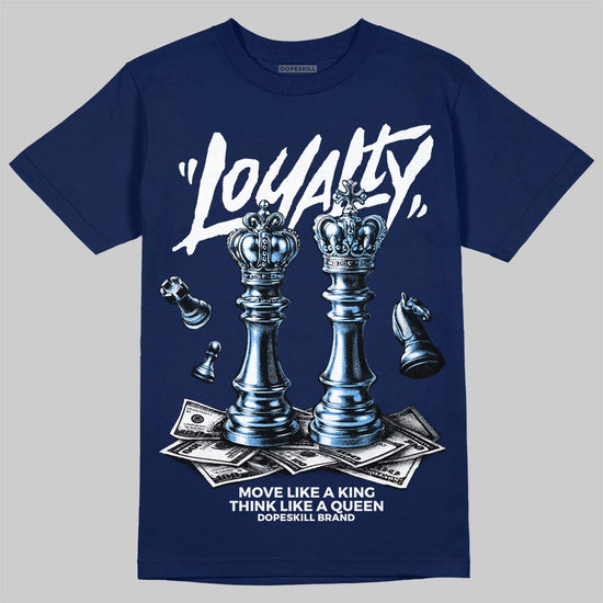 Jordan 13 Flint DopeSkill T-Shirt Loyalty Graphic Streetwear - navy