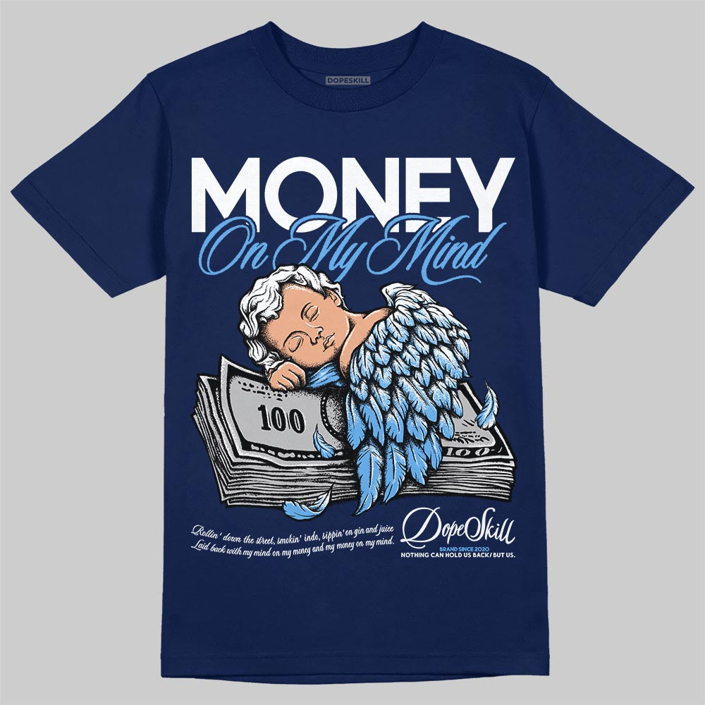 Jordan 13 Flint DopeSkill T-Shirt MOMM Graphic Streetwear - Navy