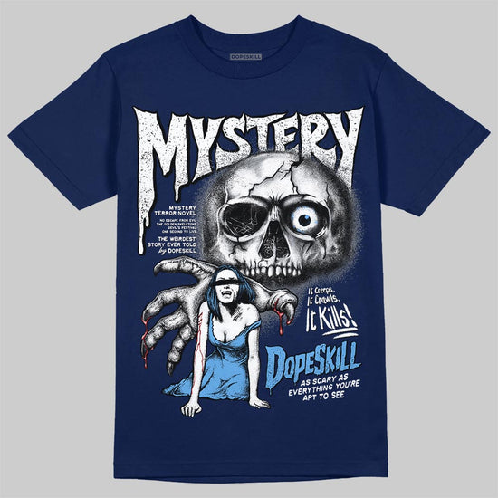 Jordan 13 Flint DopeSkill T-Shirt Mystery Ghostly Grasp Graphic Streetwear - Navy