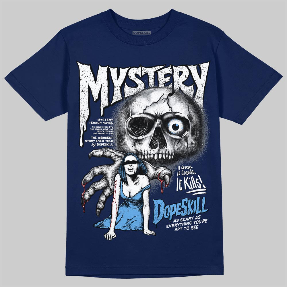 Jordan 13 Flint DopeSkill T-Shirt Mystery Ghostly Grasp Graphic Streetwear - Navy