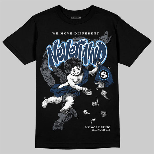 Jordan 13 Flint DopeSkill T-Shirt Nevermind Graphic Streetwear- Black