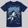 Jordan 13 Flint DopeSkill T-Shirt Nevermind Graphic Streetwear - Navy