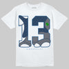 Jordan 13 Flint DopeSkill T-Shirt No.13 Graphic Streetwear - White