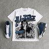 Flint 13s DopeSkill Oversize Print T-Shirt No Money No Lust Graphic