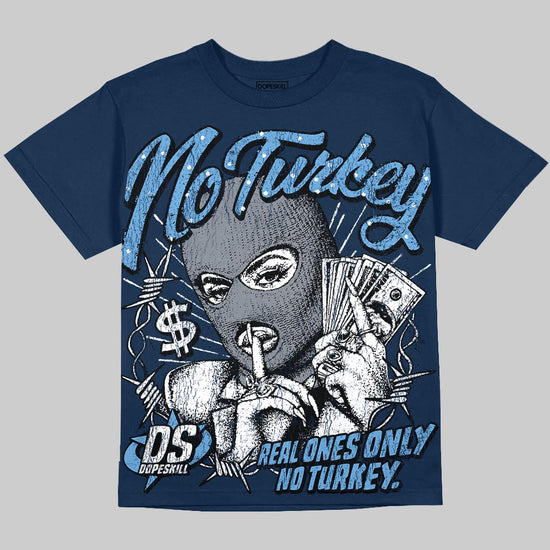 Jordan 13 Flint DopeSkill Oversize Print T-Shirt No Turkey Graphic Streetwear - Navy