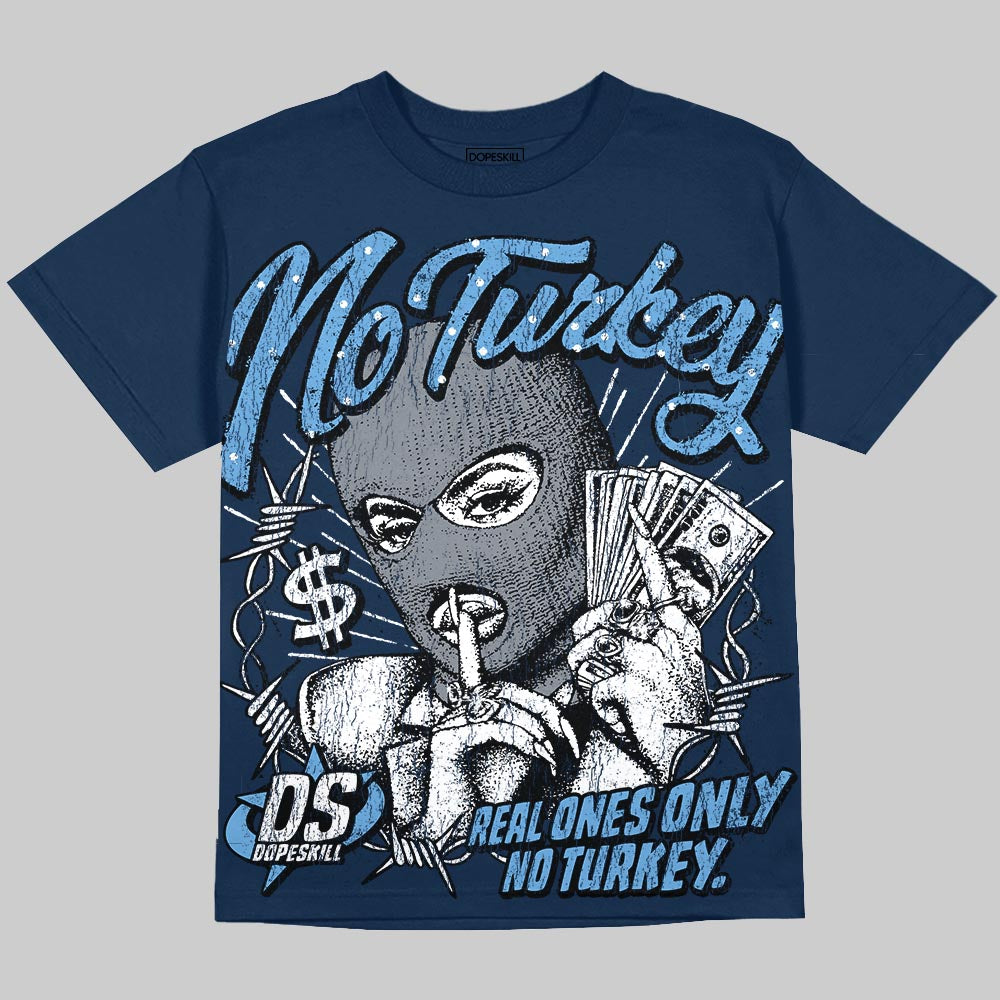 Jordan 13 Flint DopeSkill Oversize Print T-Shirt No Turkey Graphic Streetwear - Navy