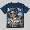 Jordan 13 Flint DopeSkill Oversize Print T-Shirt Overstack Graphic Streetwear - Navy