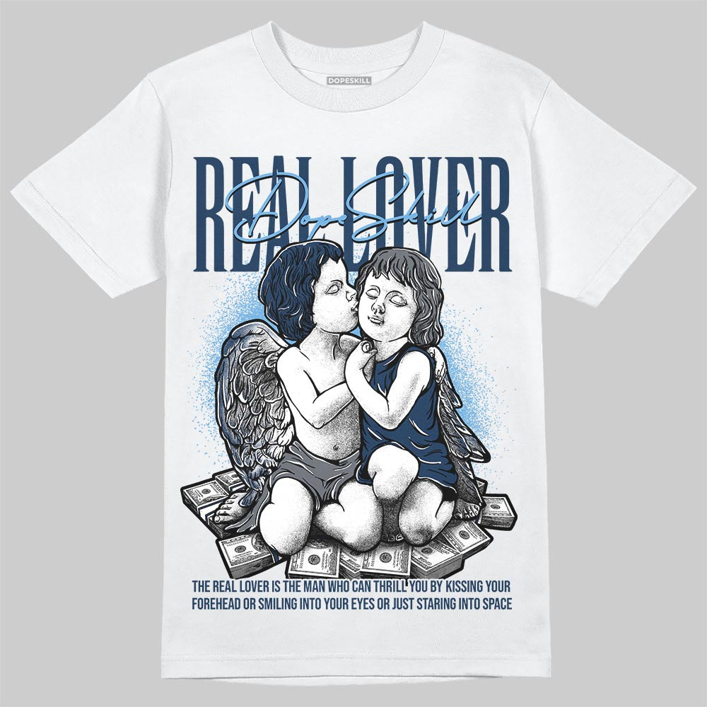 Jordan 13 Flint DopeSkill T-Shirt Real Lover Graphic Streetwear - White