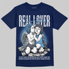 Jordan 13 Flint DopeSkill T-Shirt Real Lover Graphic Streetwear - Navy