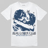 Jordan 13 Flint DopeSkill T-Shirt Real Lover Club Graphic Streetwear - White 