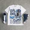Flint 13s DopeSkill T-Shirt Real Ones Move In Silence Graphic