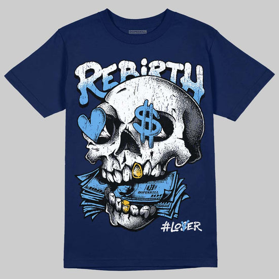 Jordan 13 Flint DopeSkill T-Shirt Rebirth Graphic Streetwear - Navy