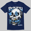 Jordan 13 Flint DopeSkill T-Shirt Rebirth Graphic Streetwear - Navy