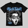 Jordan 13 Flint DopeSkill Oversize Print T-Shirt Rich Soon Graphic Streetwear - Black