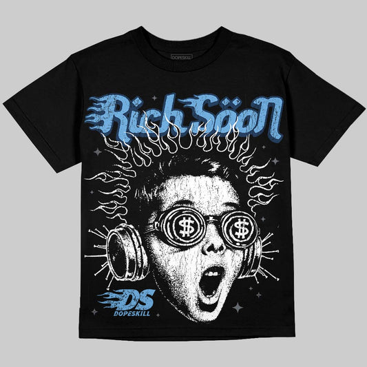 Jordan 13 Flint DopeSkill Oversize Print T-Shirt Rich Soon Graphic Streetwear - Black