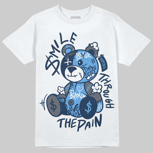 Jordan 13 Flint DopeSkill T-Shirt Smile Through The Pain Graphic Streetwear - WHite