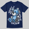 Jordan 13 Flint DopeSkill T-Shirt Smile Through The Pain Graphic Streetwear - Navy