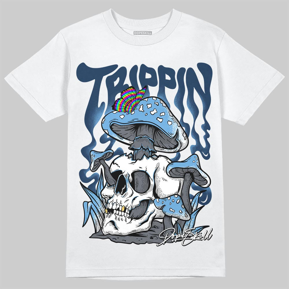 Jordan 13 Flint DopeSkill T-Shirt Trippin Graphic Streetwear - White