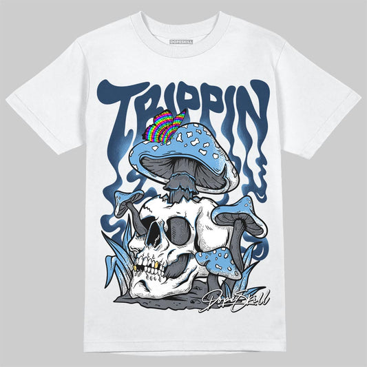 Jordan 13 Flint DopeSkill T-Shirt Trippin Graphic Streetwear - White