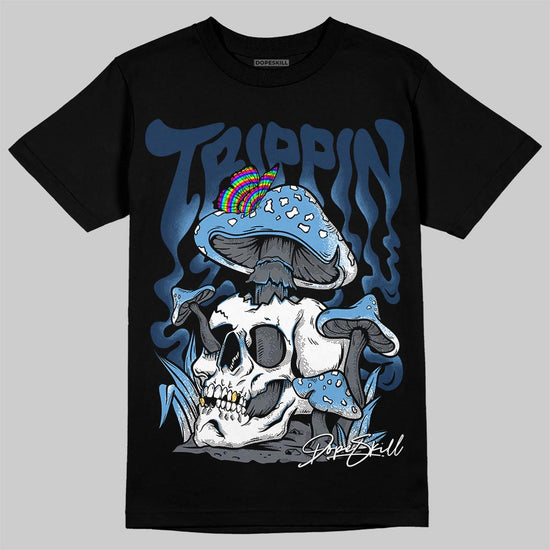 Jordan 13 Flint DopeSkill T-Shirt Trippin Graphic Streetwear - Black