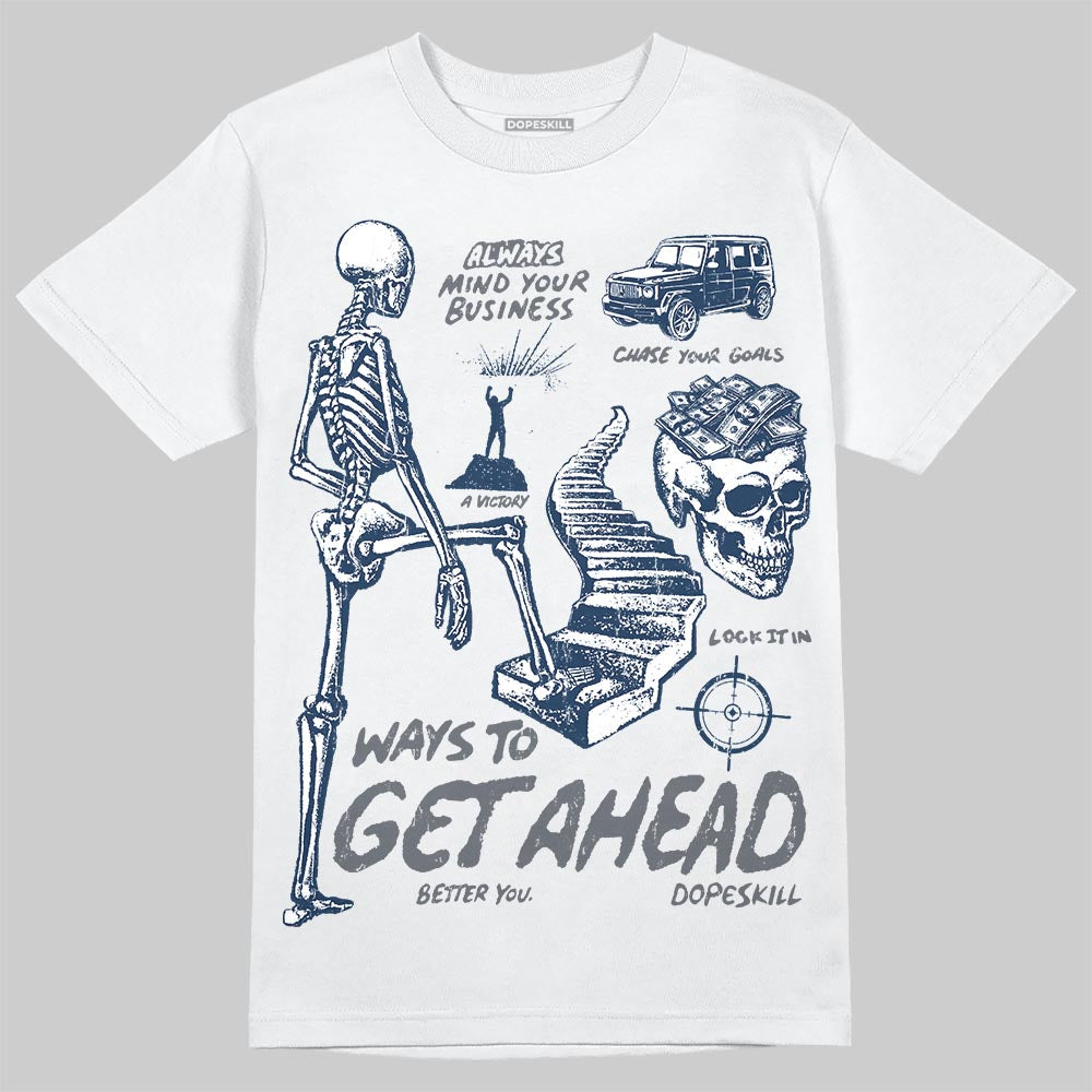 Jordan 13 Flint DopeSkill T-Shirt Ways To Get Ahead Graphic Streetwear - White